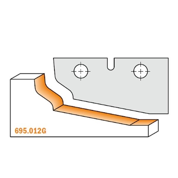 CMT 695.012G Profielmes 50x25x2 type G voor art 694.012