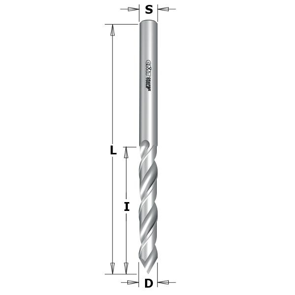 CMT 363.040.42 Doorgangsboor 60° massief hwm 4mm, schacht 4mm links