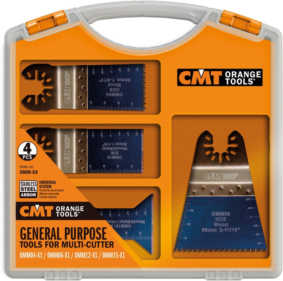 CMT OMM-X4 Multifunctionele set voor oscillerende multitools 4-delig