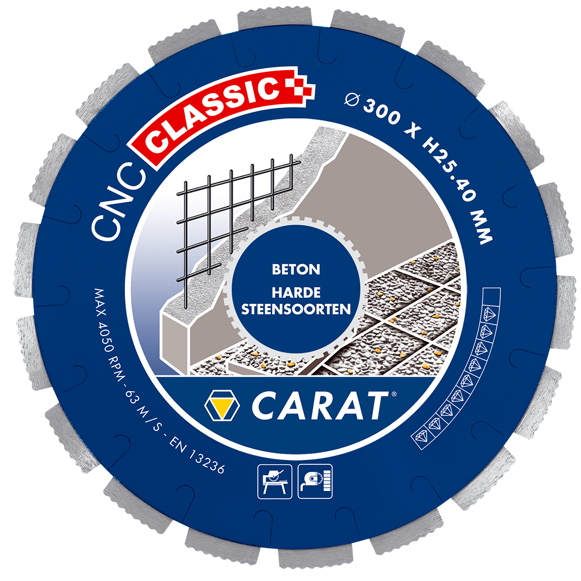 Carat CNCC300500 Diamantzaagblad BETON CNC CLASSIC 300x30,0MM