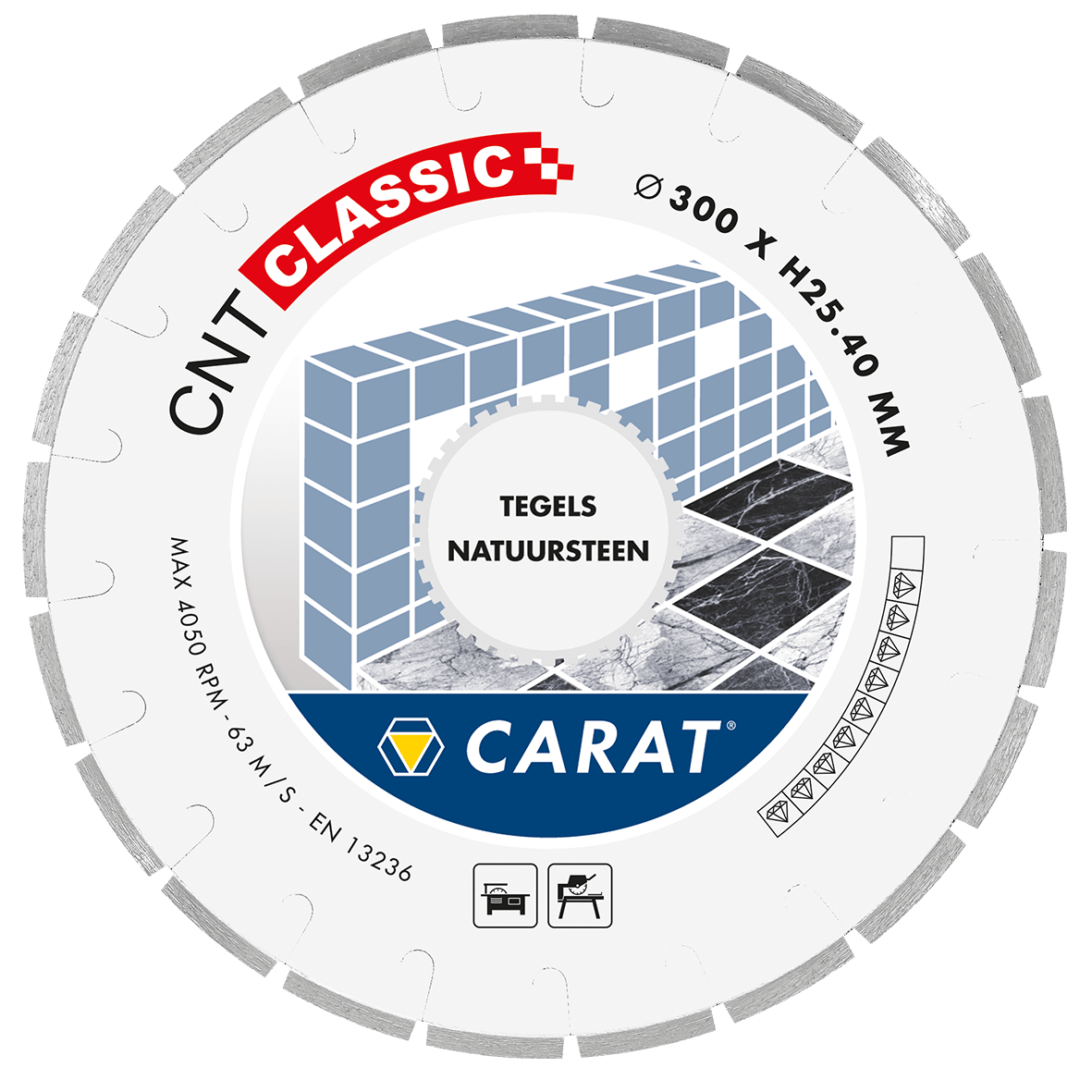Carat CNTC350500 Diamantzaagblad NATUURSTEEN CNT CLASSIC 350x30,0MM