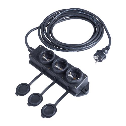 Connectra 46.411 Contactblok nylon 3-voudig - 5m - H07RN-F - 3 G 1,5 mm²