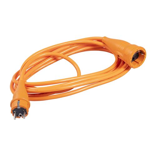 Connectra 40.705.65 Verlengkabel PUR 5m - H07BQ-F - 3 G 1,5 mm² - oranje