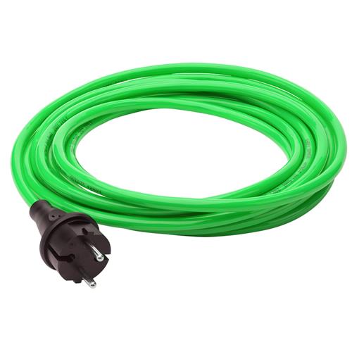 Connectra 40.379.51 Aansluitsnoer PUR 3m - H07BQ-F - 2 x 1,0 mm² - groen 