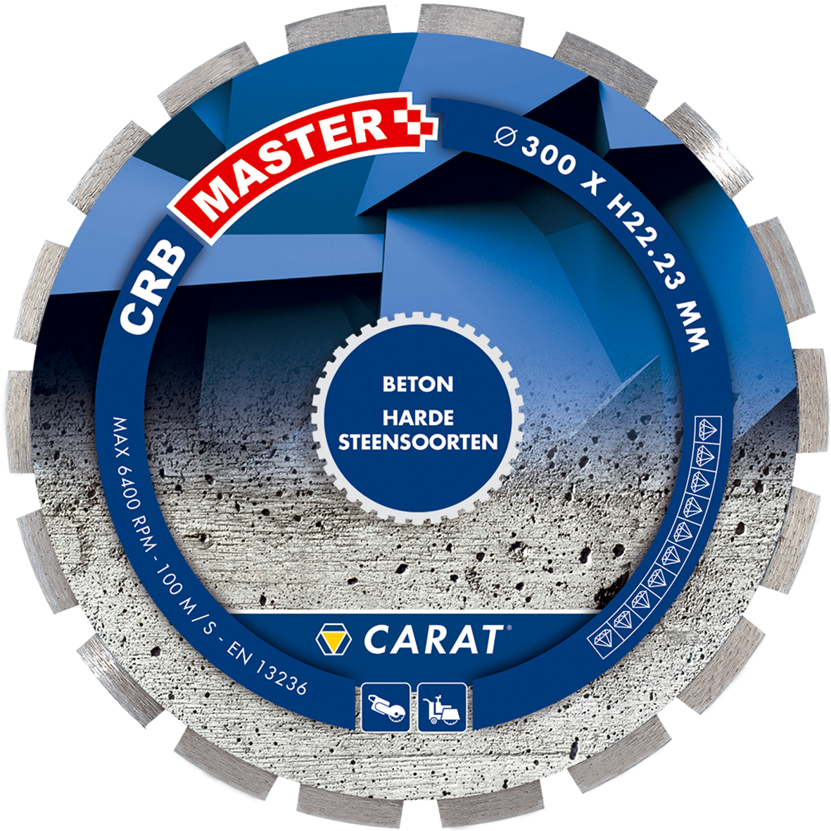 Carat CRBM500400 Diamantzaagblad BETON CRB MASTER, 500x25,4 MM