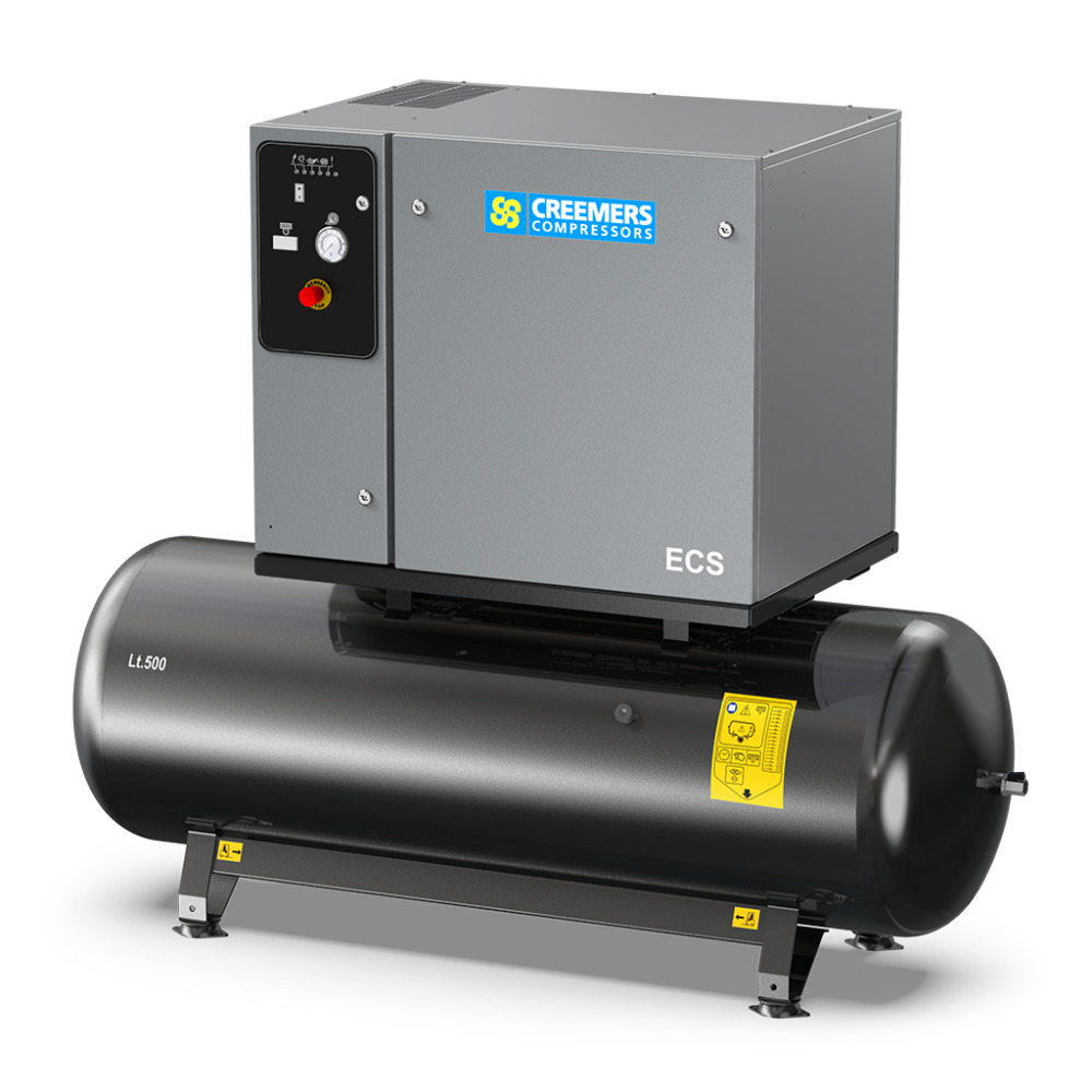 Creemers 4116026202 ECS 660/270 YD Stationaire Stille Zuigercompressor 11 bar 5,5pk/4kW 355 l/min 270 l 