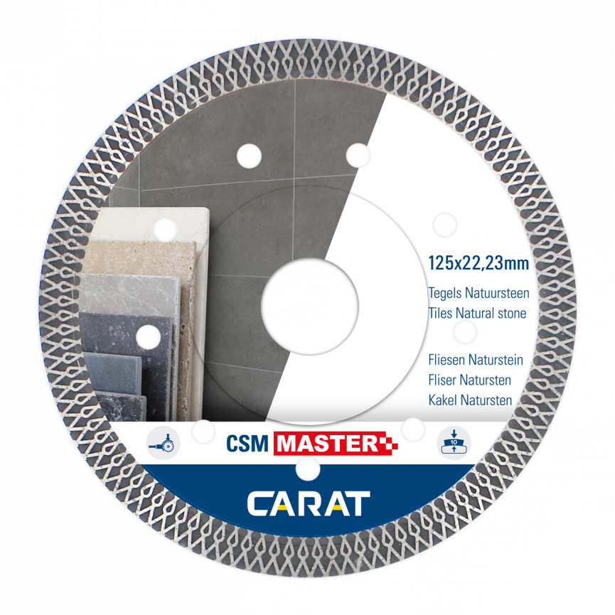 Carat CSMM125300 Diamantzaagblad TEGELS CSM MASTER 125x22,23MM