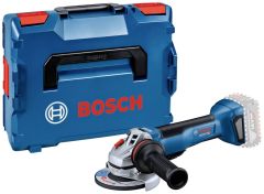 Bosch Blauw 06019J4102 GWS 18-10 P Accu Haakse Slijper 18V excl. accu's en lader 125 mm in L-Boxx