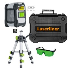 Laserliner 081.144A CompactCross-Laser Work Set 50 cm kruislijnlaser groen met statief