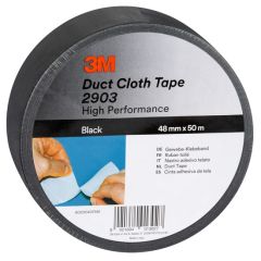 290348B Scotch® Duct Cloth Tape 2903, Zwart, 48 mm x 50 m