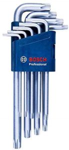 Bosch Blauw Accessoires 1600A01TH4 Stiftsleutelset Torx 9-delig Professional
