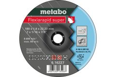 Metabo Accessoires 616227000 Doorslijpschijf Ø 180x1,6x22,2mm Inox Flexiamant super "Hydroresist"