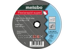 Metabo Accessoires 616228000 Doorslijpschijf Ø 230x1,9x22,2mm Inox Flexiamant super "Hydroresist"