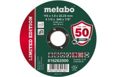 Metabo Accessoires 616262000 Doorslijpschijf Ø 115x1,0x22,23mm Inox Limited Edition