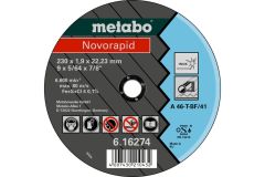 Metabo Accessoires 616270000 Doorslijpschijf Ø 115x1,0x22,23mm Inox Novorapid