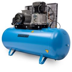 Huvema 21292 V-snaar aangedreven zuigercompressor met oliesmering 400 V - 270 liter - 4.0 kW