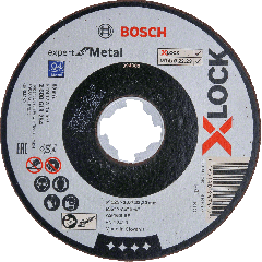 Bosch Blauw Accessoires 2608619255 X-LOCK Doorslijpschijf Expert for Metal 125 mm x 2,5 mm A 30 S BF