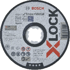 Bosch Blauw Accessoires 2608619264 X-LOCK Doorslijpschijf Expert for Inox + Metal 125 mm AS 60 T INOX BF