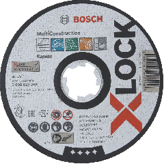 Bosch Blauw Accessoires 2608619269 X-LOCK Doorslijpschijf Multi Material 125 mm ACS 60 V BF
