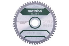 Metabo Accessoires 628663000 Cirkelzaagblad Multi Cut Classic 190x30 54 FZ/TZ 5° /B