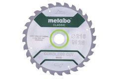 Metabo Accessoires 628284000 Cirkelzaagblad Cordless Cut Classic 216x30 28WZ 5°