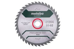 Metabo Accessoires 628325000 Cirkelzaagblad PrecisionCutClassic 254x30, 40 WZ 20°