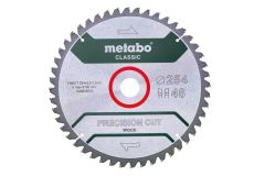 Metabo Accessoires 628656000 Cirkelzaagblad Precision Cut Classic 254x30 48WZ 5°neg /B