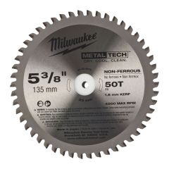 Milwaukee Accessoires 48404075 Cirkelzaagblad voor metaal 135 / 20 mm (50 tanden)
