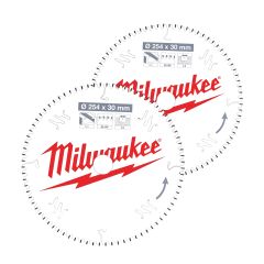 Milwaukee Accessoires 4932479576 Cirkelzaagbladen CSB 254 x 30 mm Twin Pack (2-delig)