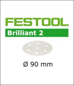 Festool Accessoires 497389 Brilliant 2 Schuurschijven STF D90/6 P400 BR2/100