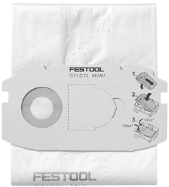 498410 Selfclean filterzakken voor Festool CTL Mini