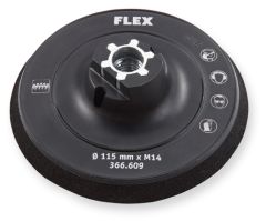 Flex-tools Accessoires 503754 Velcro Steunschijf 115 mm Komvormig