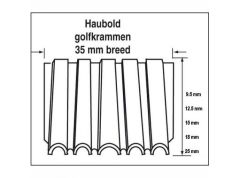 Haubold Bevestiging 504348 Golfkram WN25 - 15 mm Blank 12.000 stuks