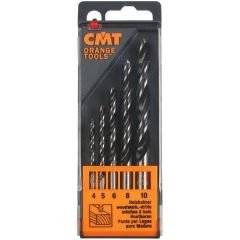 CMT 517.001.00 Set schroefvormige boren SP (4-5-6-8-10 mm) enkele spiraal
