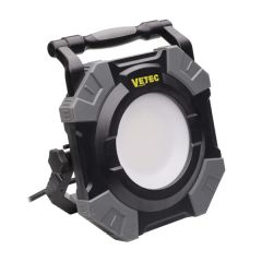 Vetec 55.325.10 Bouwlamp LED 100W 3-kleuren klasse I – 5m H07RN-F 3G1,5mm incl. 2x Schuko contactdozen