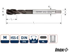 Rotec 331.1400HC HSS-E INOX+ machinetap BL DIN 376C/40° M14x2,0 HL