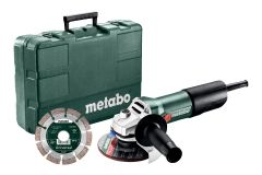 Toolnation Metabo W 850-125 SET Haakse Slijper 125mm 850 watt in koffer + diamantzaagblad 603608510 aanbieding