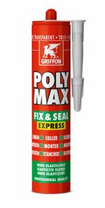 Griffon 6307750 PolyMax Fix & Seal Express grijs 300g