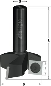 CMT 663.005.11 Vlakfrees met WPL messen 38mm, schacht 12x60mm