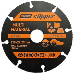 Clipper 70184608309 Carbide Multi Materiaal zaagblad voor Haakse slijpers 125 mm