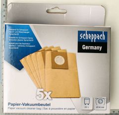 Scheppach 7905701702 Papieren stofzak 20 ltr voor Spray Vac 5 stuks