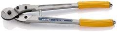 Knipex 9571445 Staaldraad- en kabelschaar staalkabel, rondijzer, Cu- en Al-kabels 7.0-10.0 mm