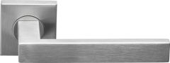 1501D066INXX1 BASICS BSQ2-G deurkruk geveerd op vierkant rozet mat roestvast staal rechts
