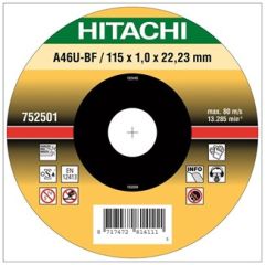 Hitachi Accessoires 782301 A60U-BF41 doorslijpschijf voor RVS/metaal 115 x 1 mm per 25