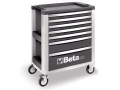 Beta 039000002 C39-7/G Gereedschapwagen met 7 laden Aluminium Grijs