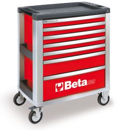 Beta 039000003 C39-7/R gereedschapwagen met 7 laden rood