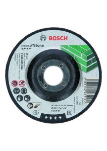 Bosch Blauw Accessoires 2608600004 Doorslijpschijf gebogen Expert for Stone C 24 R BF, 115 mm, 2,5 mm