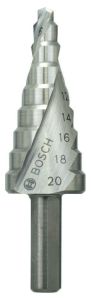 Bosch Blauw Accessoires 2608597519 Trappenboor HSS 4-20 mm 3-vlakkenschacht