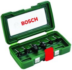 Bosch Blauw Accessoires 2607019464 SET HM-HOUTFREZEN DIAM 6MM 6-DELIG