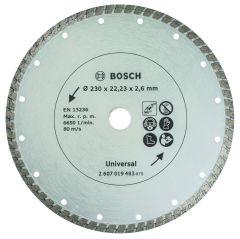 Bosch Blauw Accessoires 2607019483 Diamantschijf 230MM -  TURBO